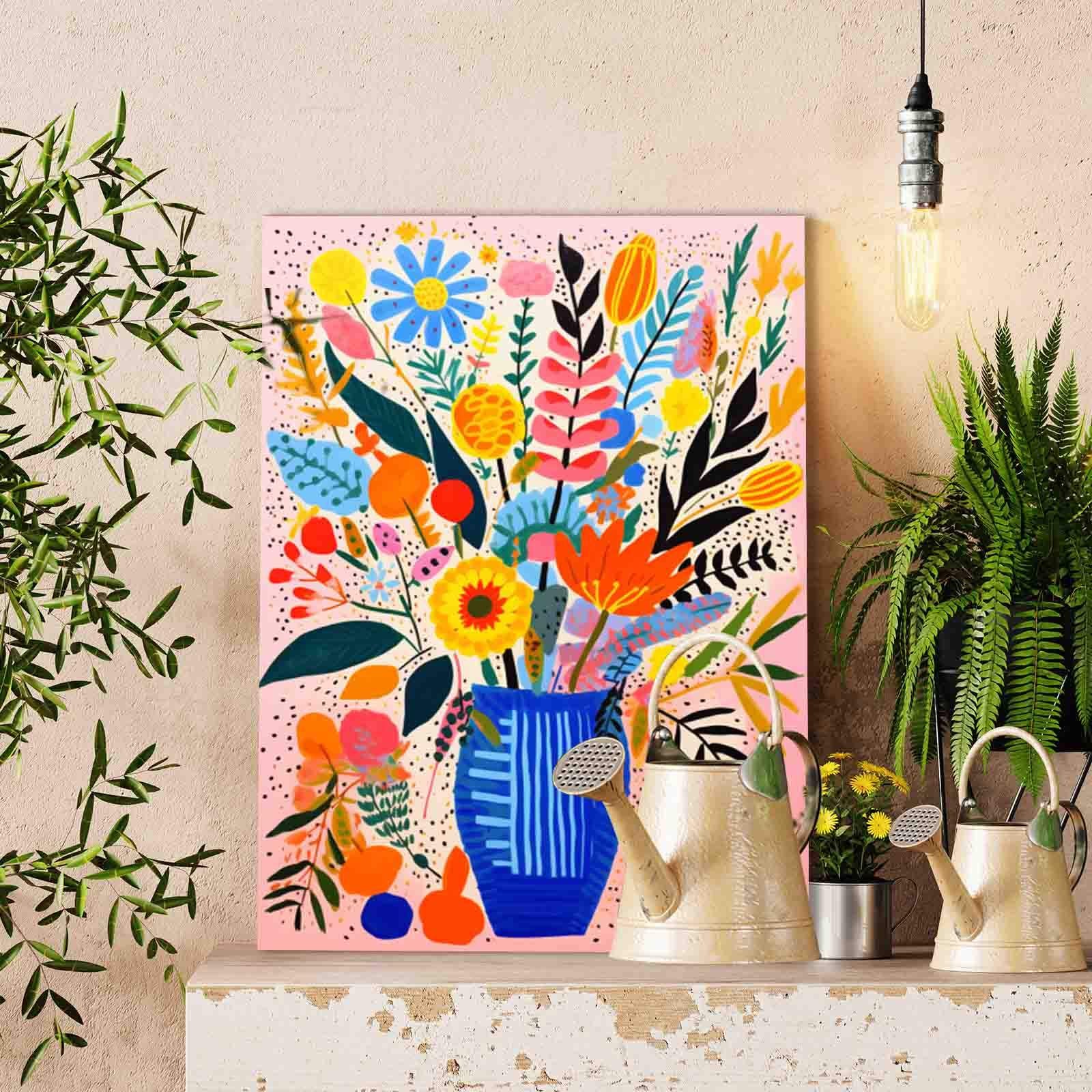 tucocoo-paint-by-numbers-vibrant-floral-bloom-malen-nach-zahlen-ohne-rahmen image 2
