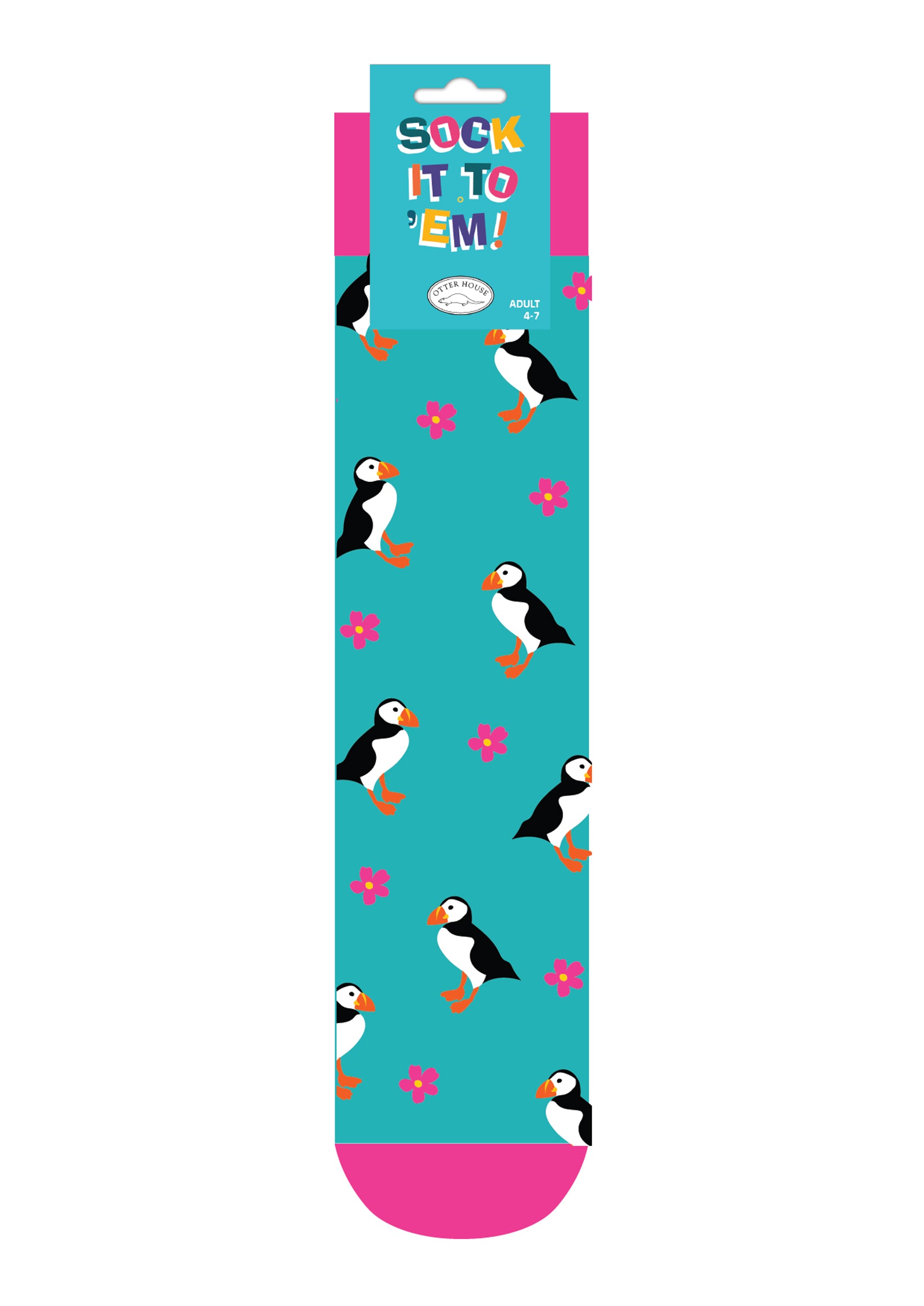 otter-house-socks-puffins-socken-papageitaucher-1-paar image 1