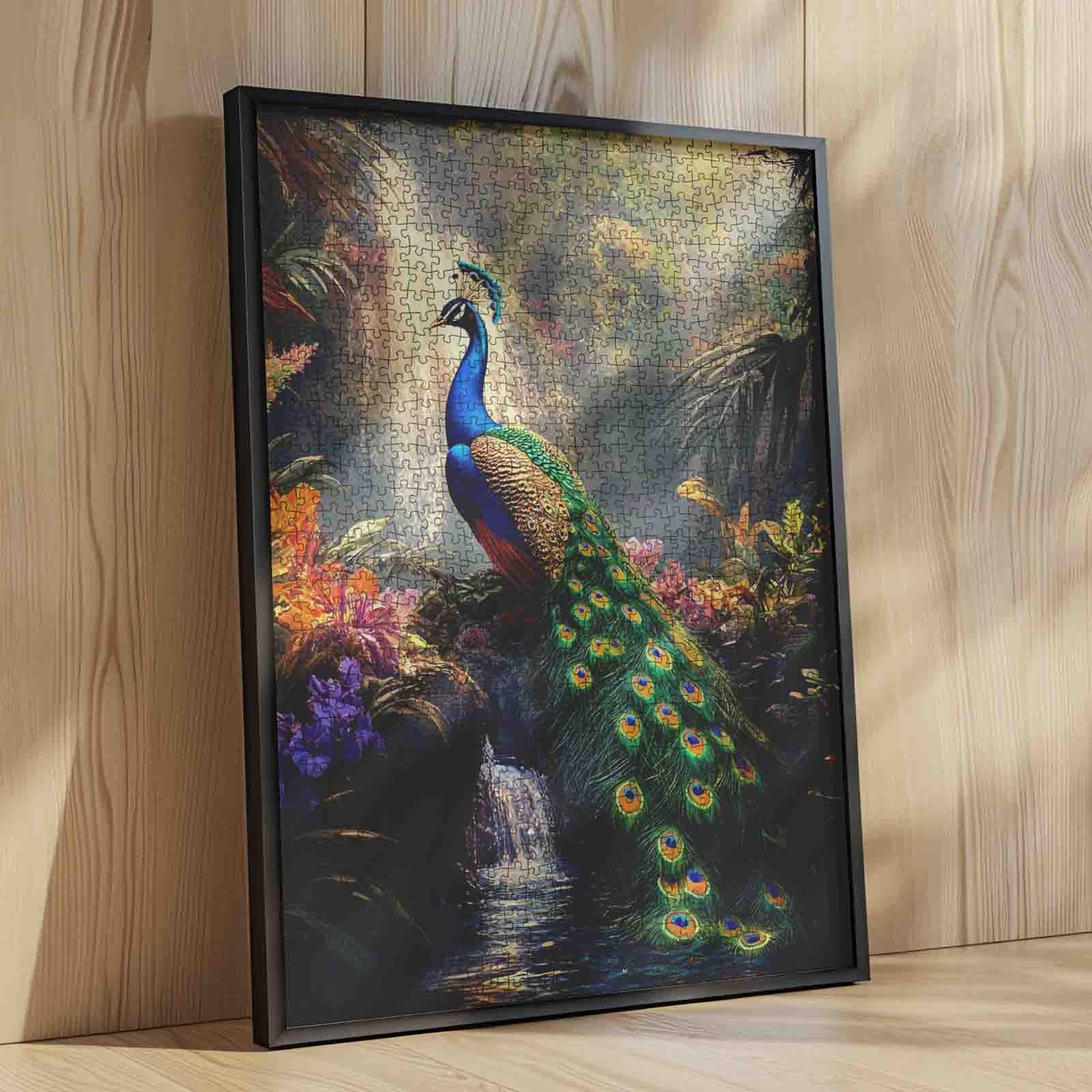 tucocoo-majestic-peacock-garden-puzzle-1000-teile-pfau image 4