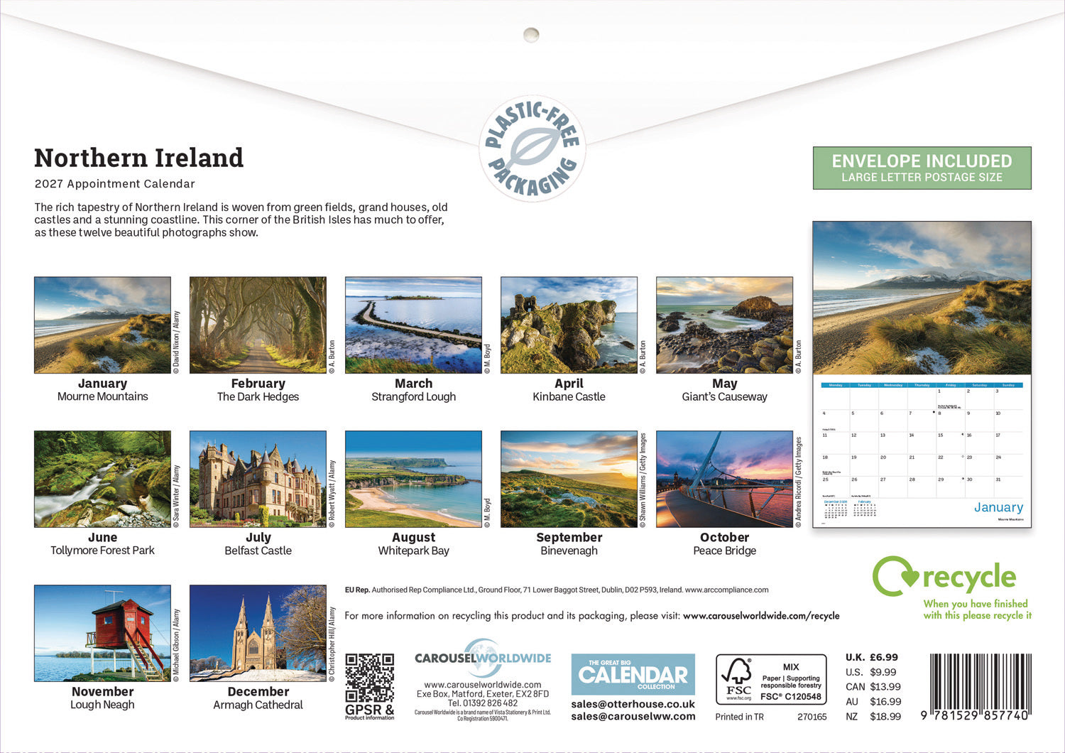 otter-house-northern-ireland-a4-kalender-2027-monatskalender image 2