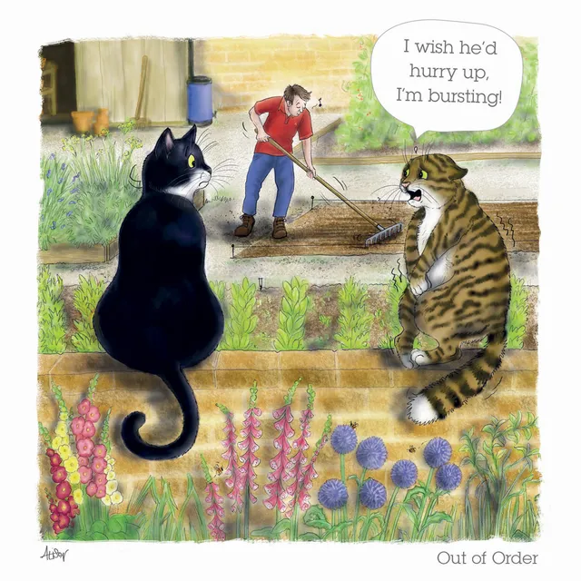 otter-house-alison-s-animals-karte-out-of-order-katze image 1