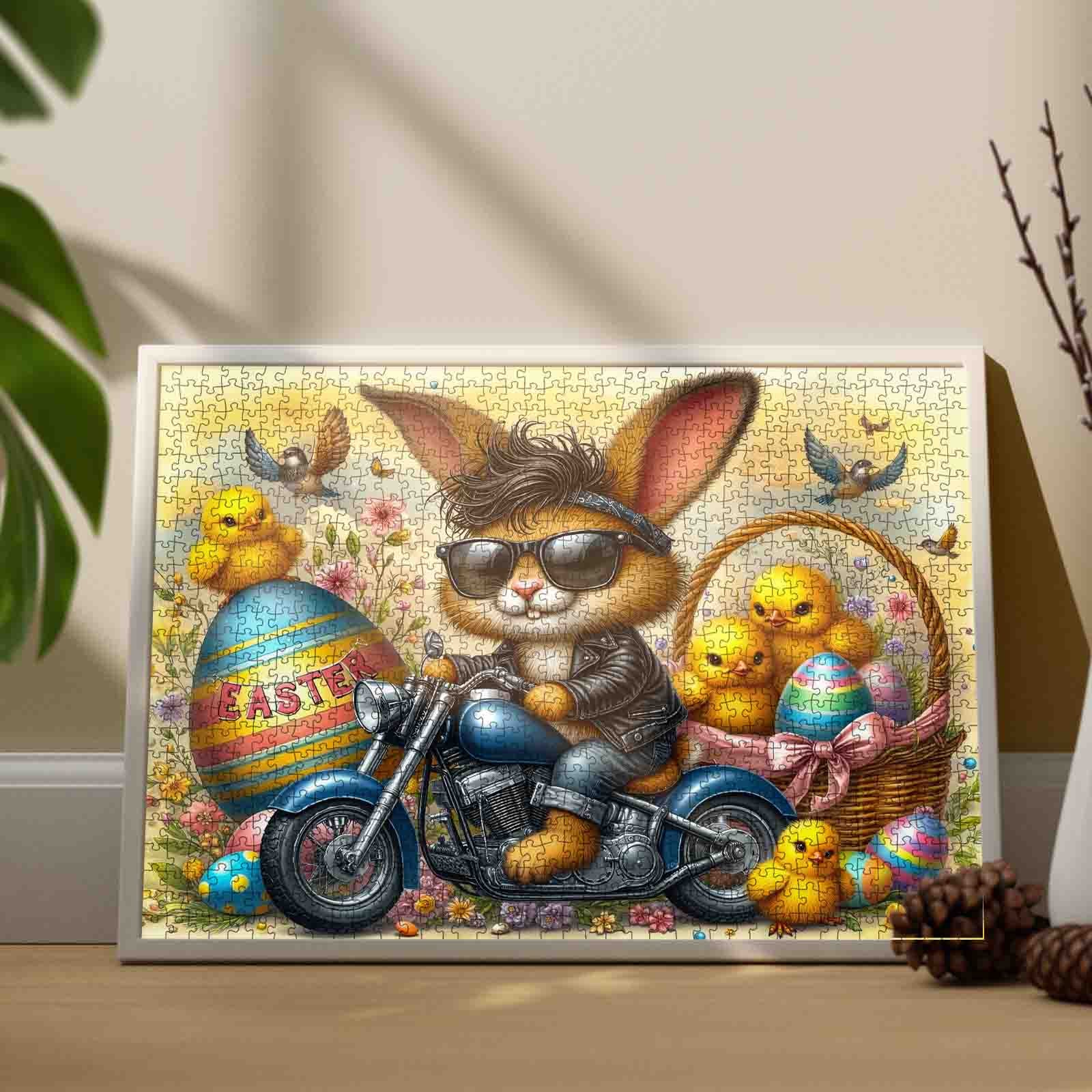 tucocoo-cool-bunny-biker-easter-puzzle-1000-teile-ostern image 3