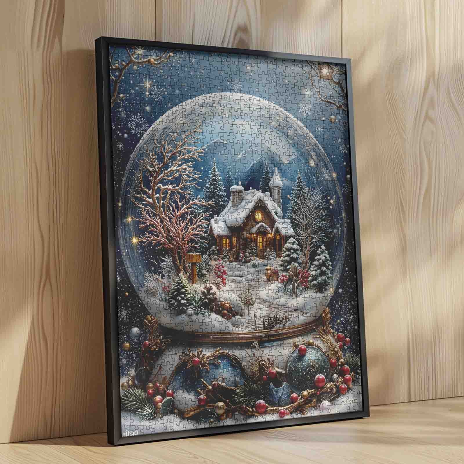 tucocoo-winter-cottage-snow-globe-puzzle-1000-teile-weihnachten image 4
