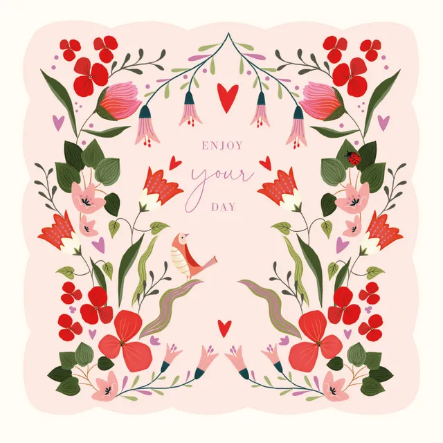 otter-house-fairy-bells-gru-karte-pretty-floral-blumen image 1