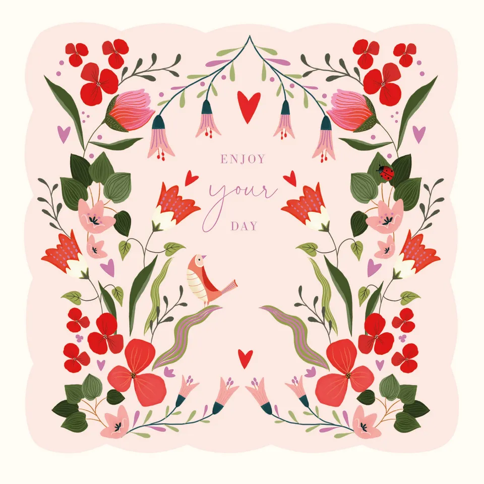 otter-house-fairy-bells-gru-karte-pretty-floral-blumen image 1
