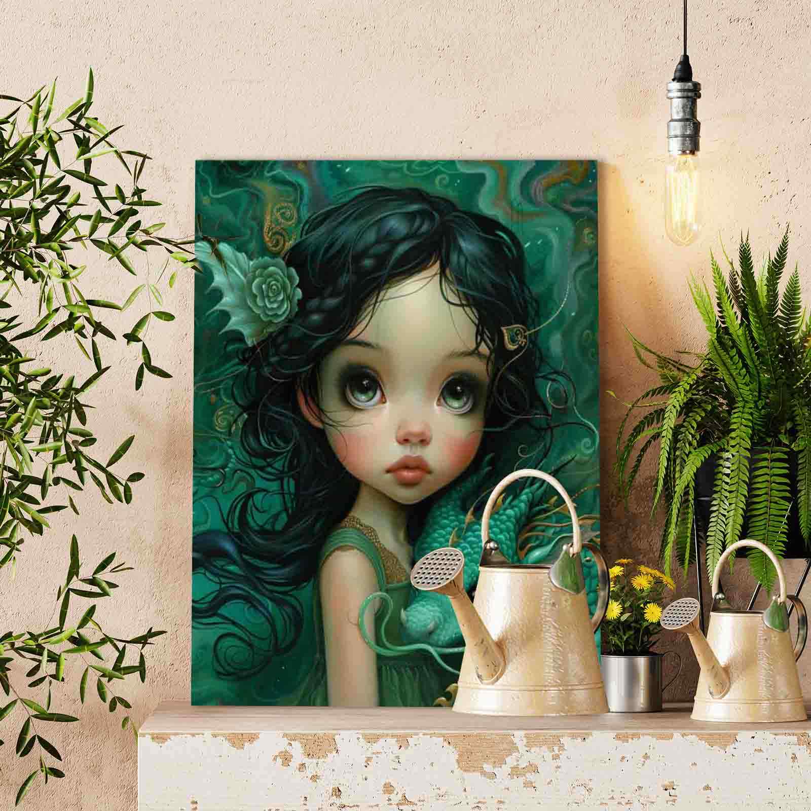 tucocoo-emerald-eyes-little-dragon-malen-nach-zahlen-40x50 image 2