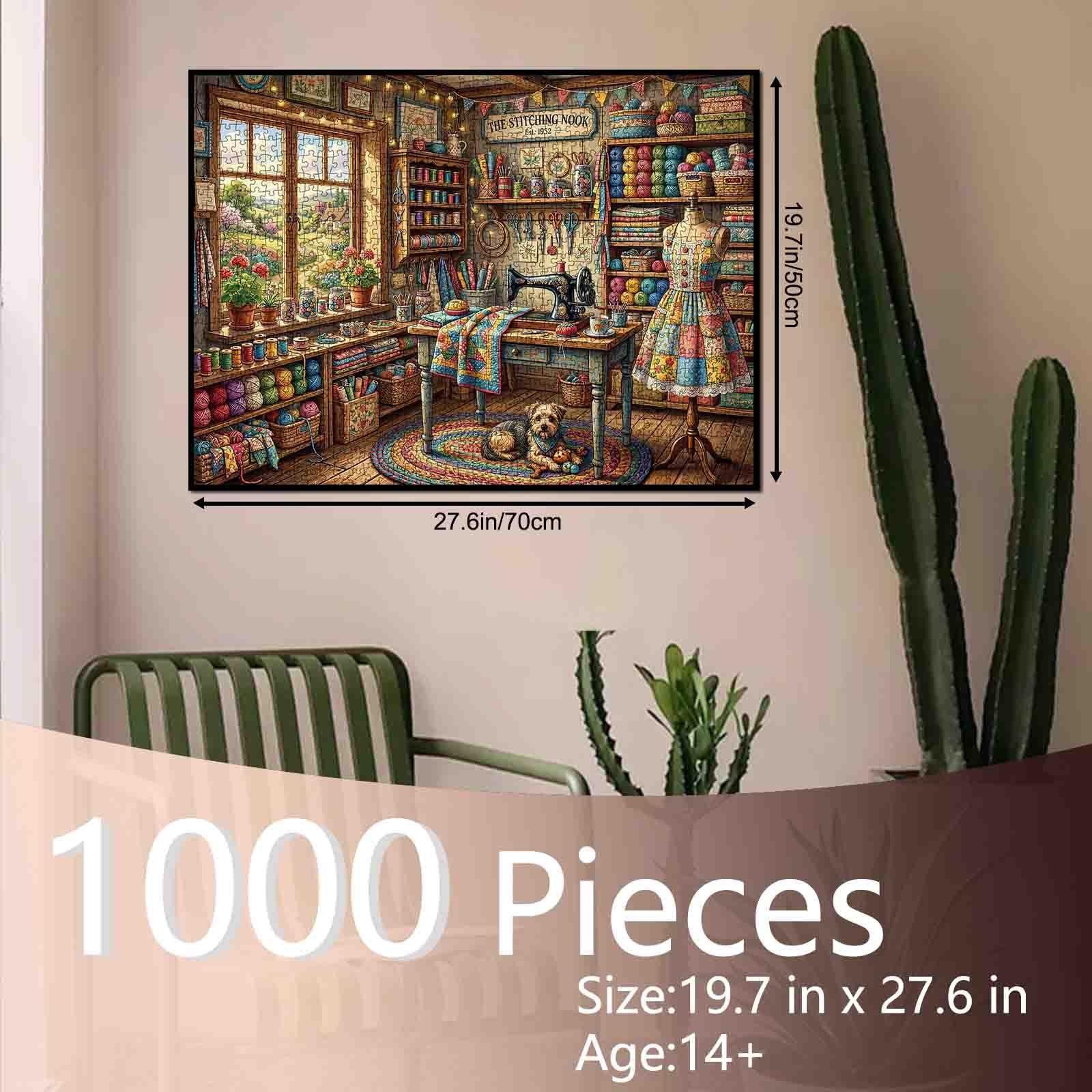 tucocoo-vintage-stitching-cottage-puzzle-1000-teile-n-hen image 5
