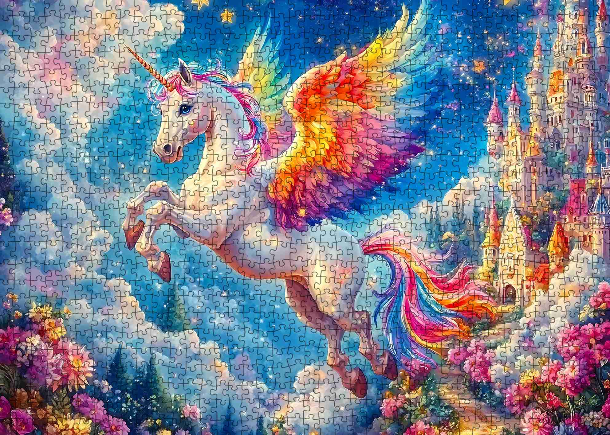 tucocoo-unicorn-puzzle-1000-teile-regenbogen-fantasy image 2