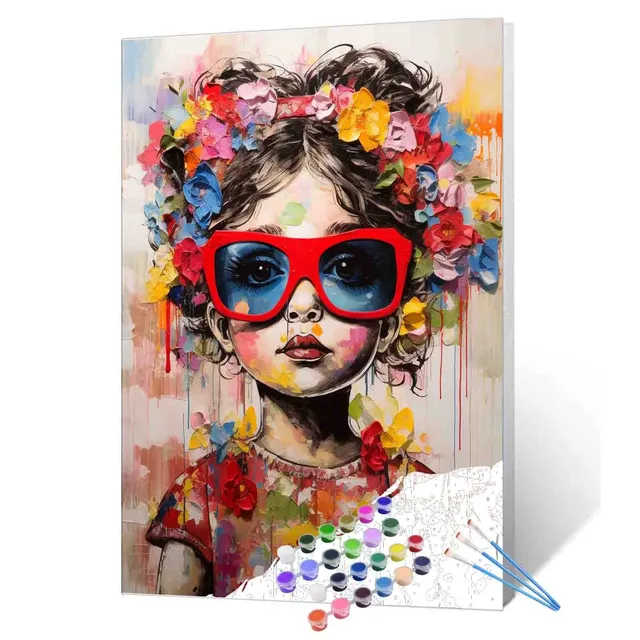 tucocoo-paint-by-numbers-flower-crown-girl-malen-nach-zahlen-40x50 image 1