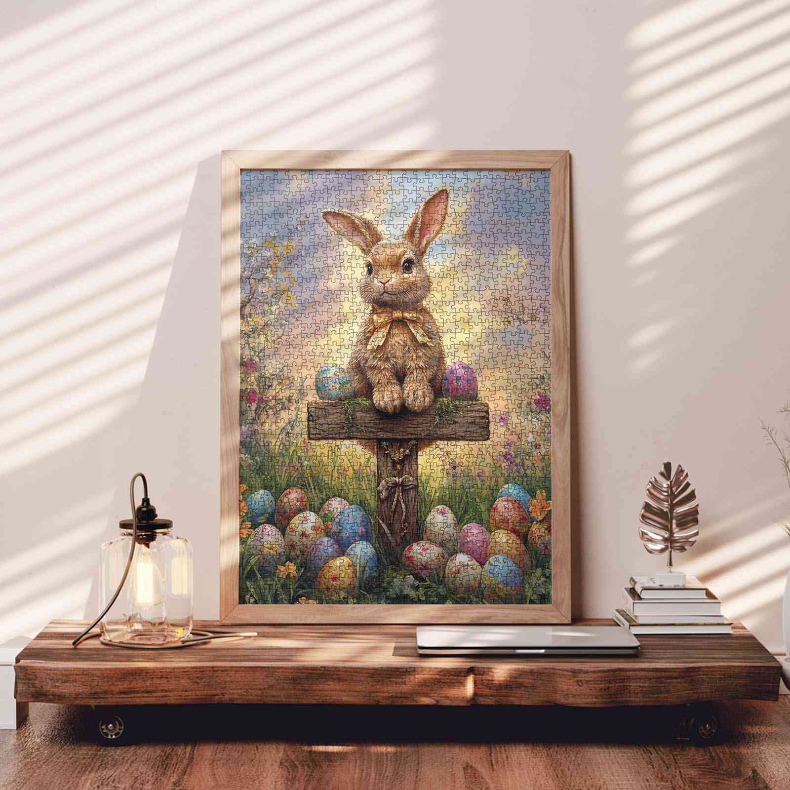 tucocoo-easter-bunny-with-colorful-eggs-puzzle-1000-teile-ostern image 3