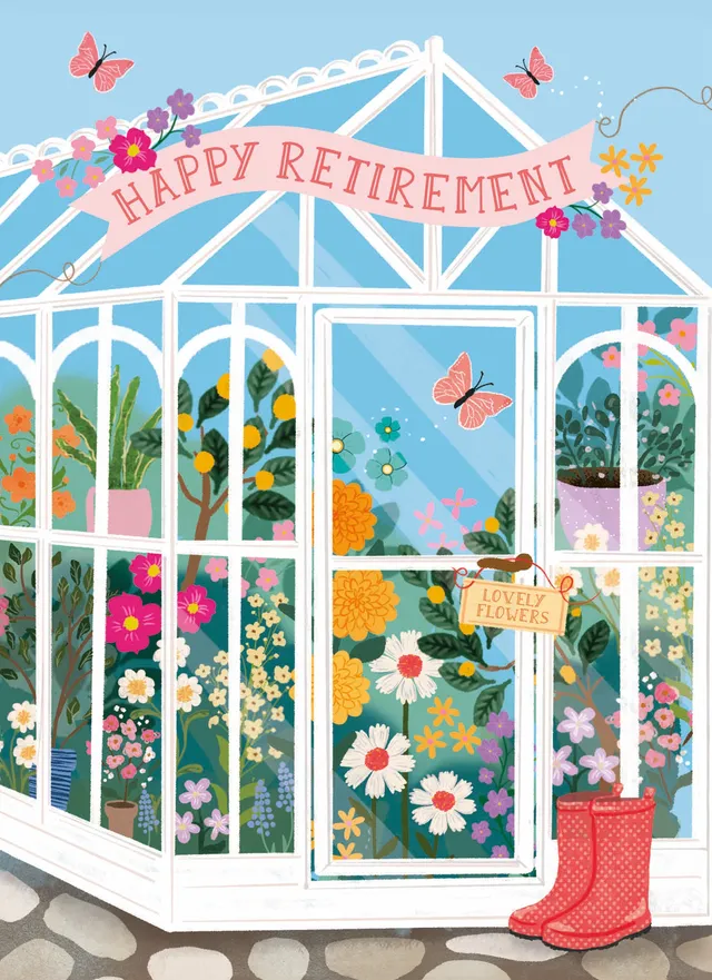 otter-house-retirement-karte-greenhouse-ruhestandskarte image 1