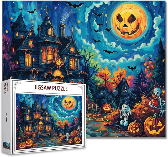 tucocoo-jigsaw-puzzles-pumpkin-moon-puzzle-1000-teile-halloween image 1