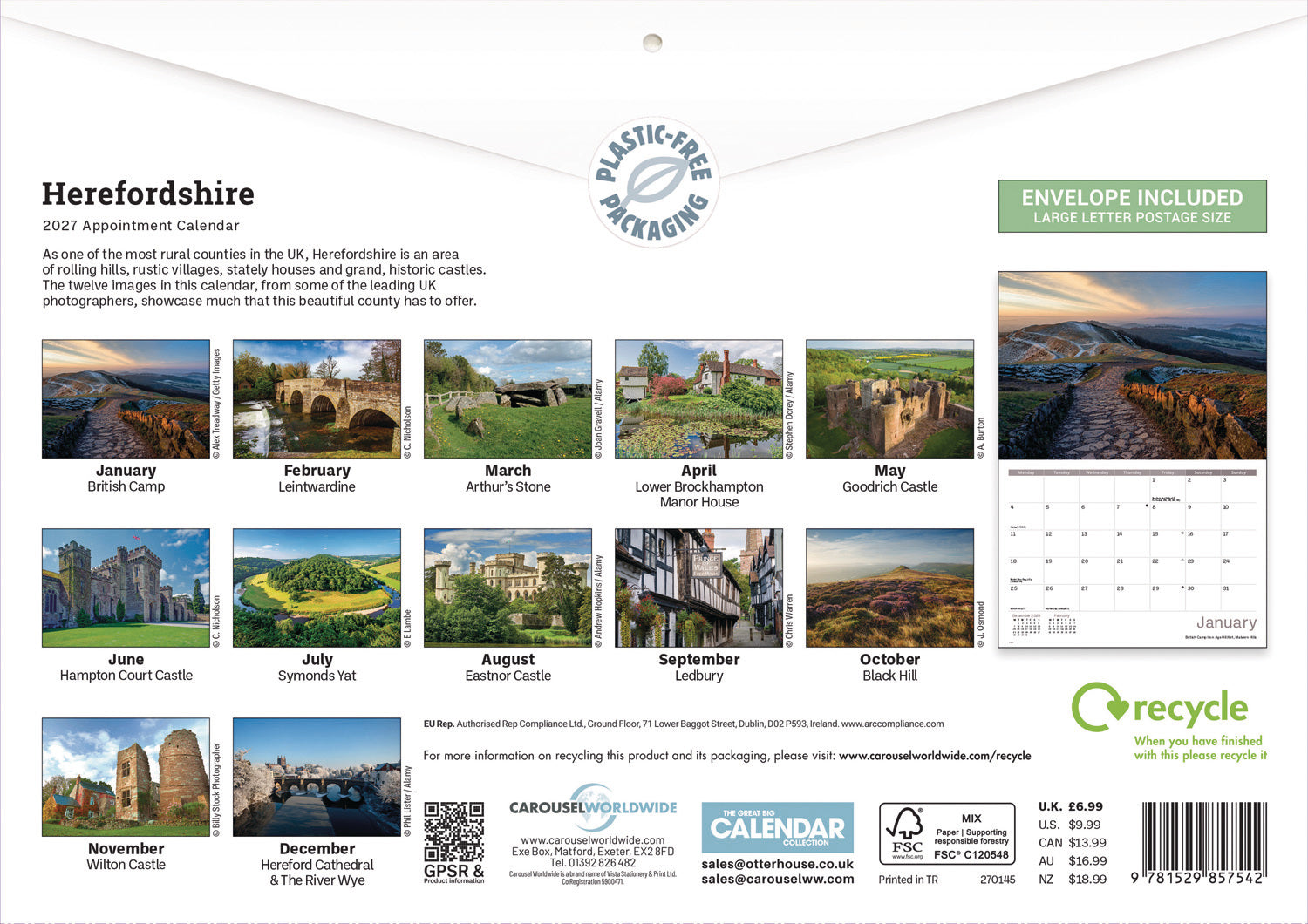 otter-house-herefordshire-a4-kalender-2027-wandkalender-monatsbild image 2
