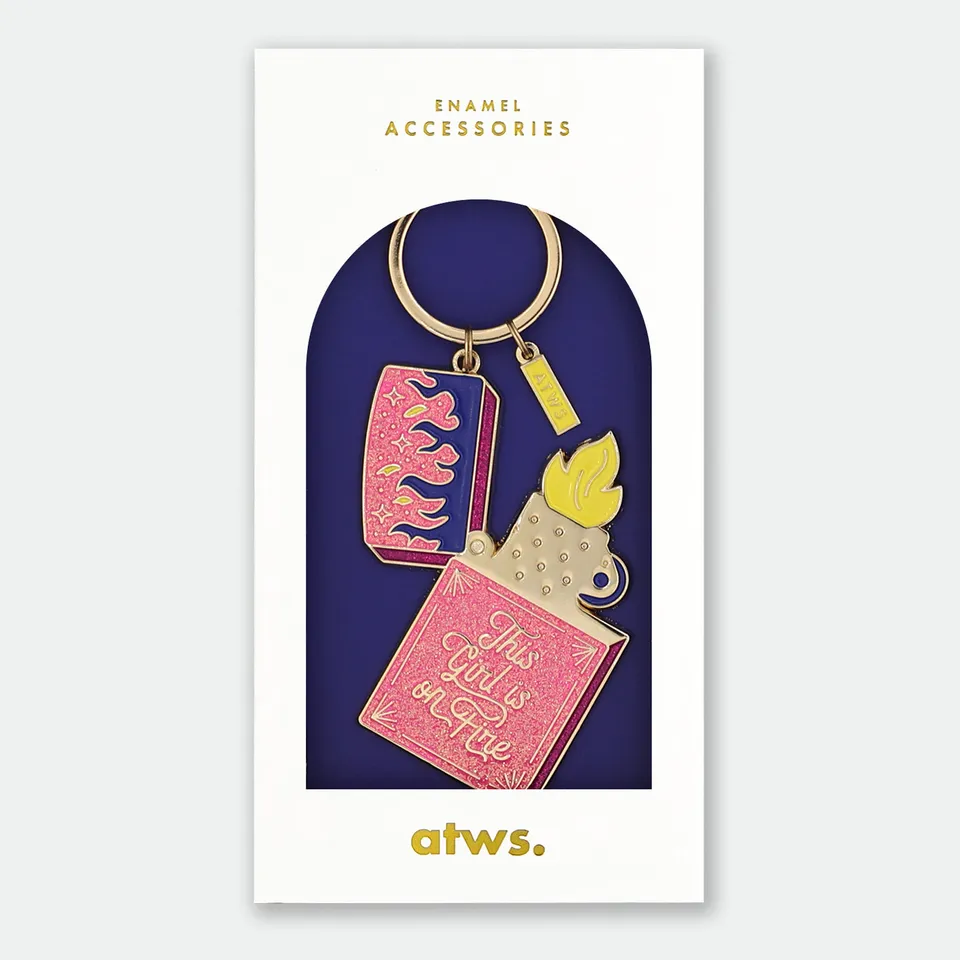 all-the-ways-to-say-lighter-schl-sselanh-nger-gold-emaille image 1
