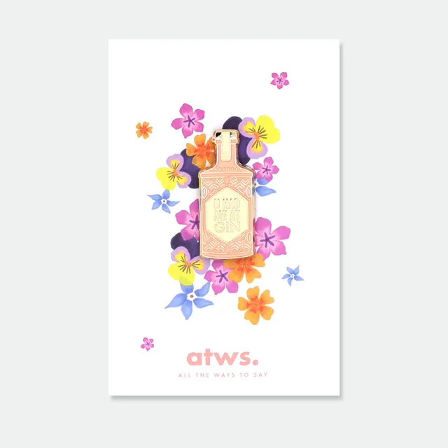 all-the-ways-to-say-gin-pin-anstecker-emaille-gold image 1