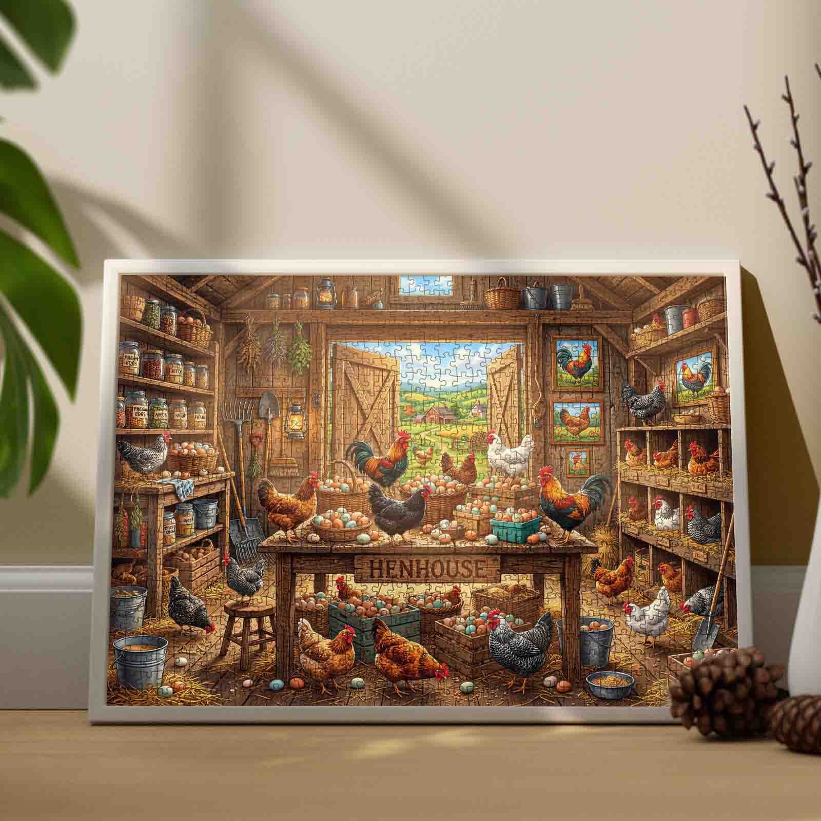 tucocoo-rustic-henhouse-farm-life-puzzle-1000-teile-h-hnerstall image 3