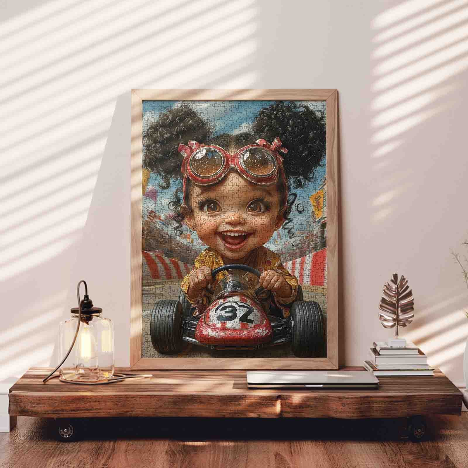tucocoo-little-girl-race-car-puzzle-1000-teile-rennauto image 3
