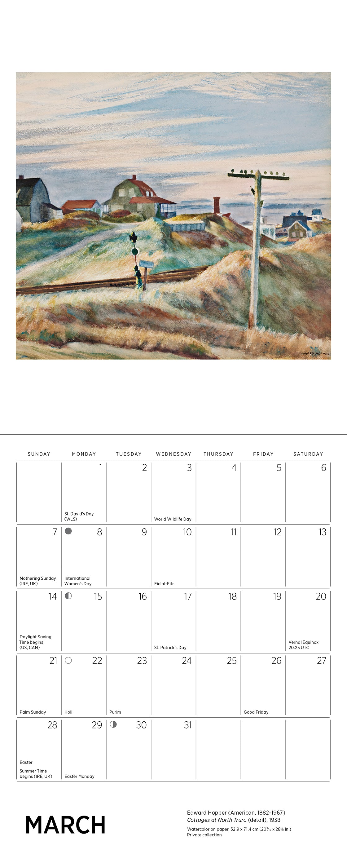 pomegranate-edward-hopper-2027-mini-wandkalender-amerikanische-kunst image 5