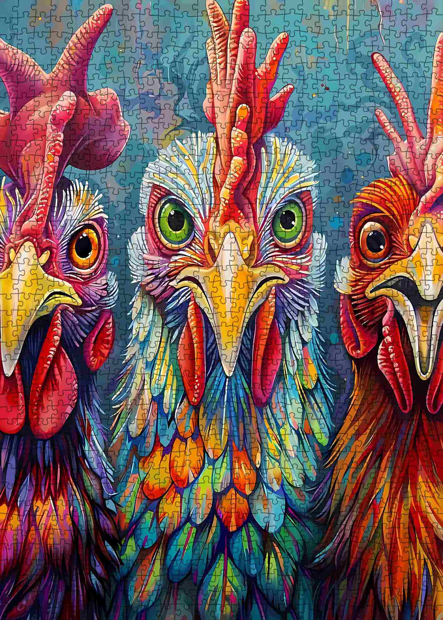 tucocoo-3-colorful-rooster-puzzle-1000-teile-h-hne image 2