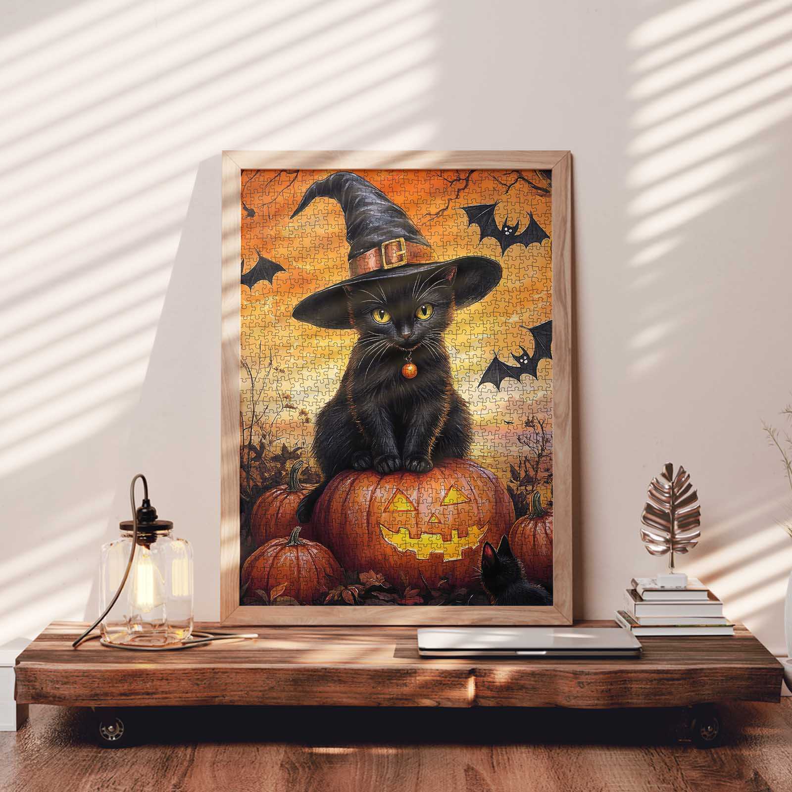 tucocoo-jigsaw-halloween-black-cat-pumpkin-puzzle-1000-teile-katze image 3