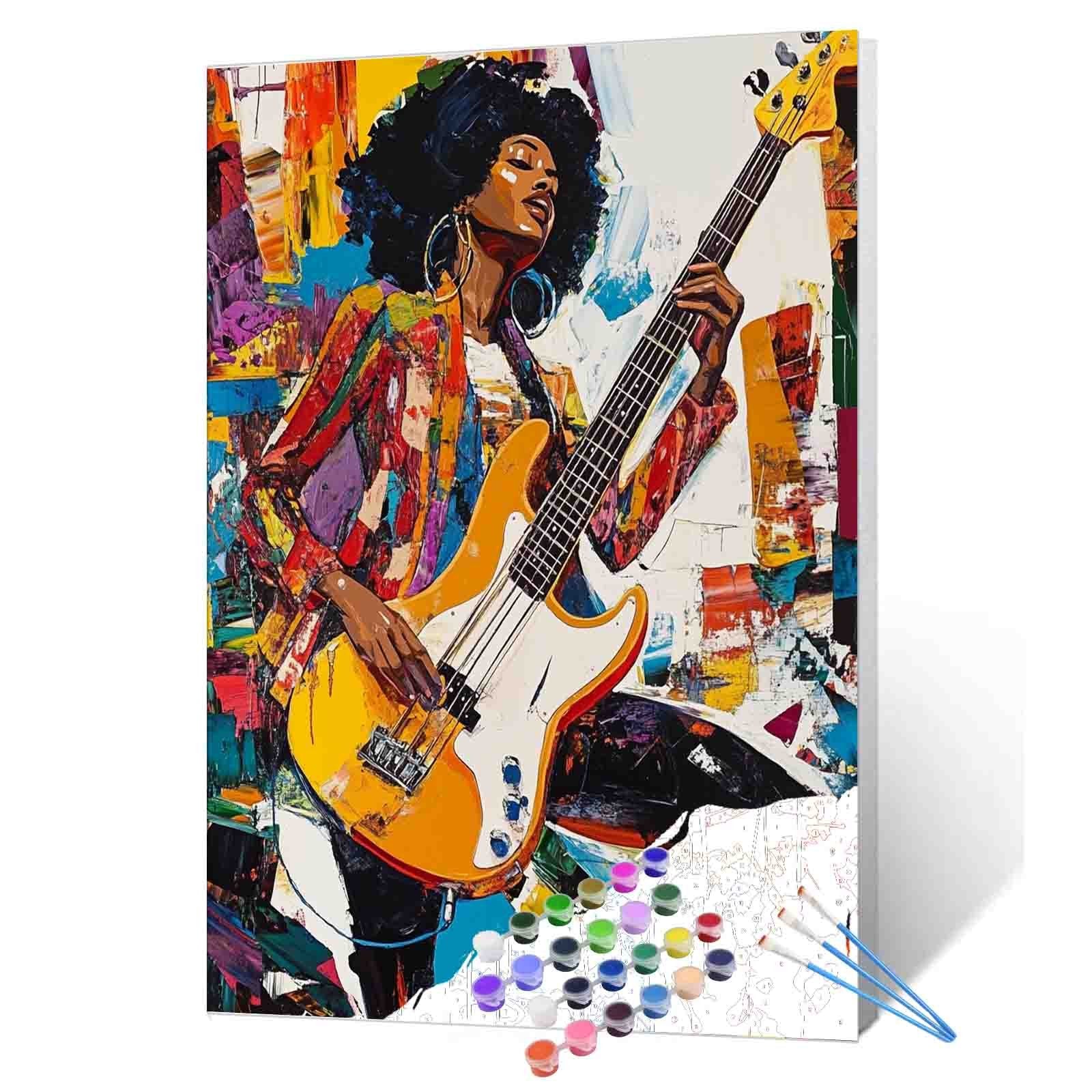 tucocoo-electric-groove-queen-malen-nach-zahlen-40x50-afro image 1