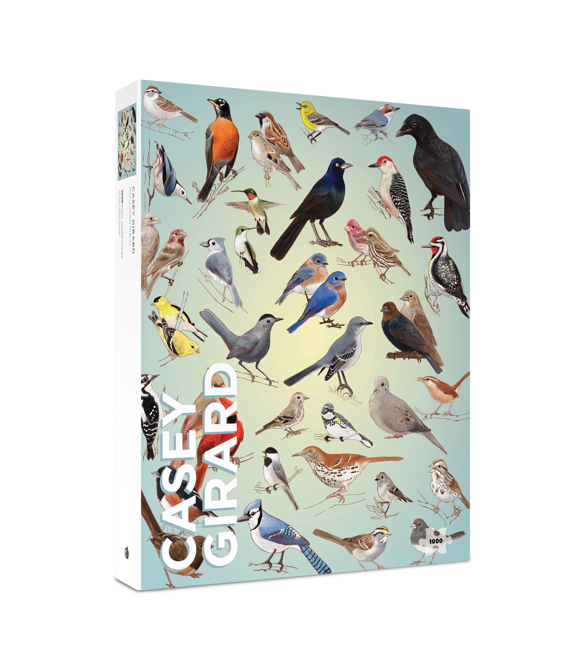 pomegranate-casey-girard-backyard-birds-puzzle-1000-teile-v-gel image 1