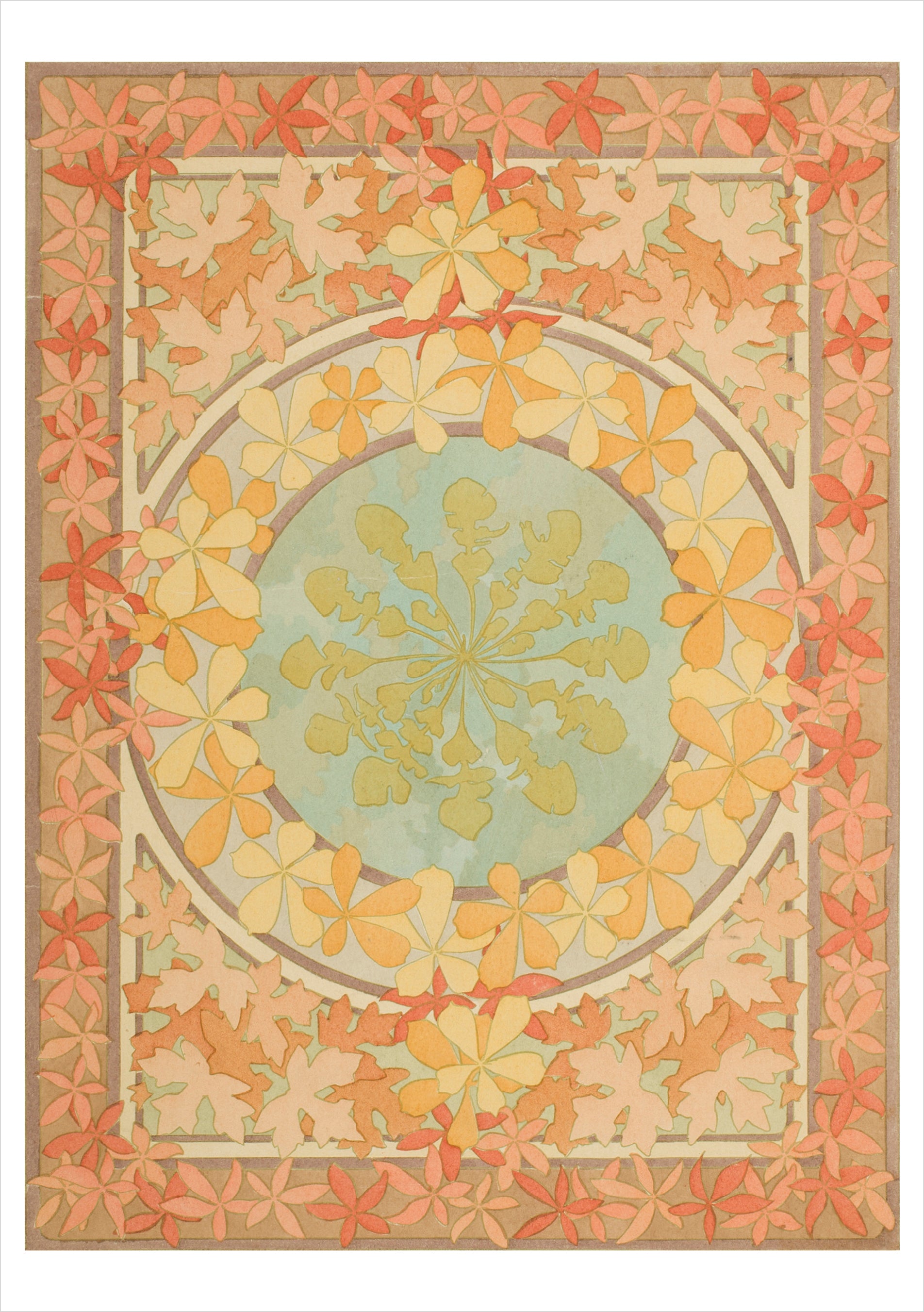 pomegranate-alphonse-mucha-decorative-designs-grusskarten-set image 2