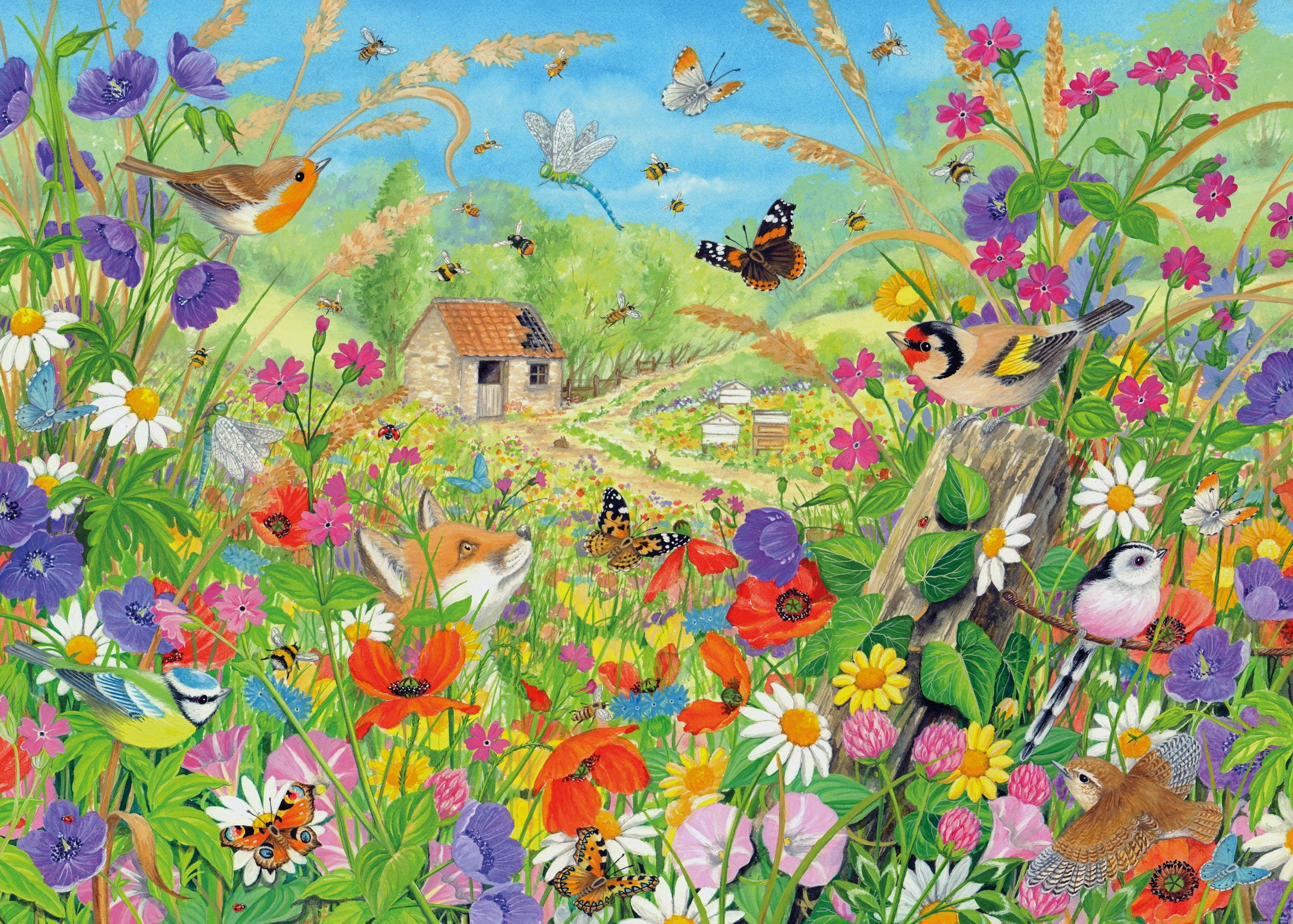 otter-house-wildlife-meadow-puzzle-1000-teile-bienen-wiese image 1