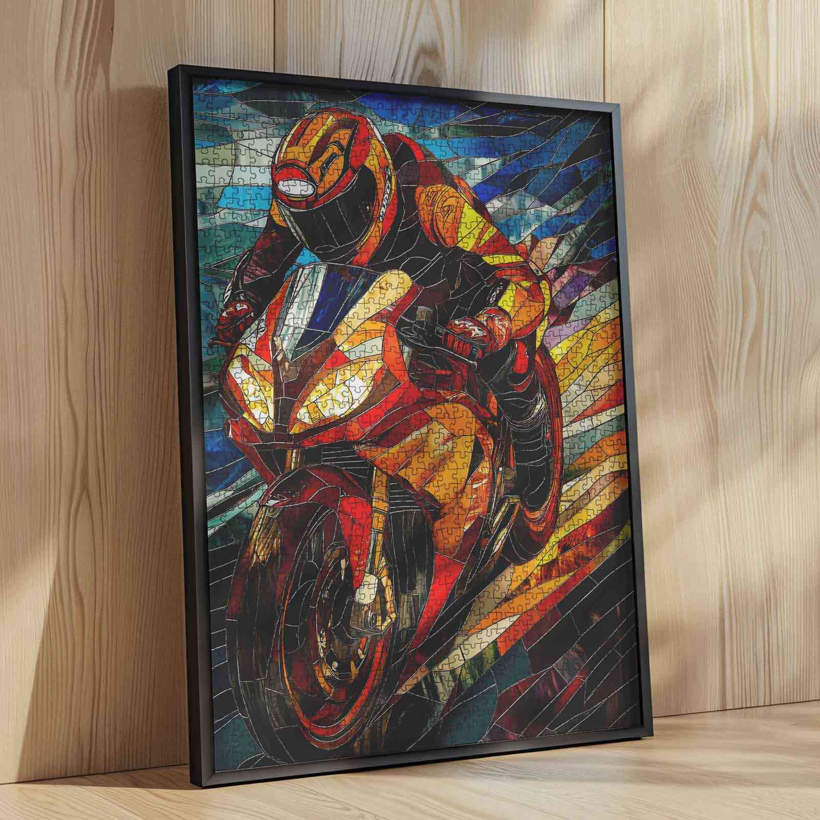 tucocoo-stained-glass-speedster-puzzle-1000teile-bike image 4
