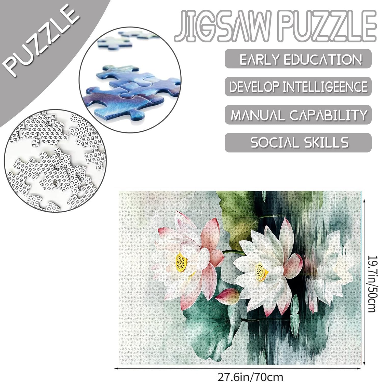 tucocoo-watercolor-lotus-puzzle-1000-teile-blumen image 4