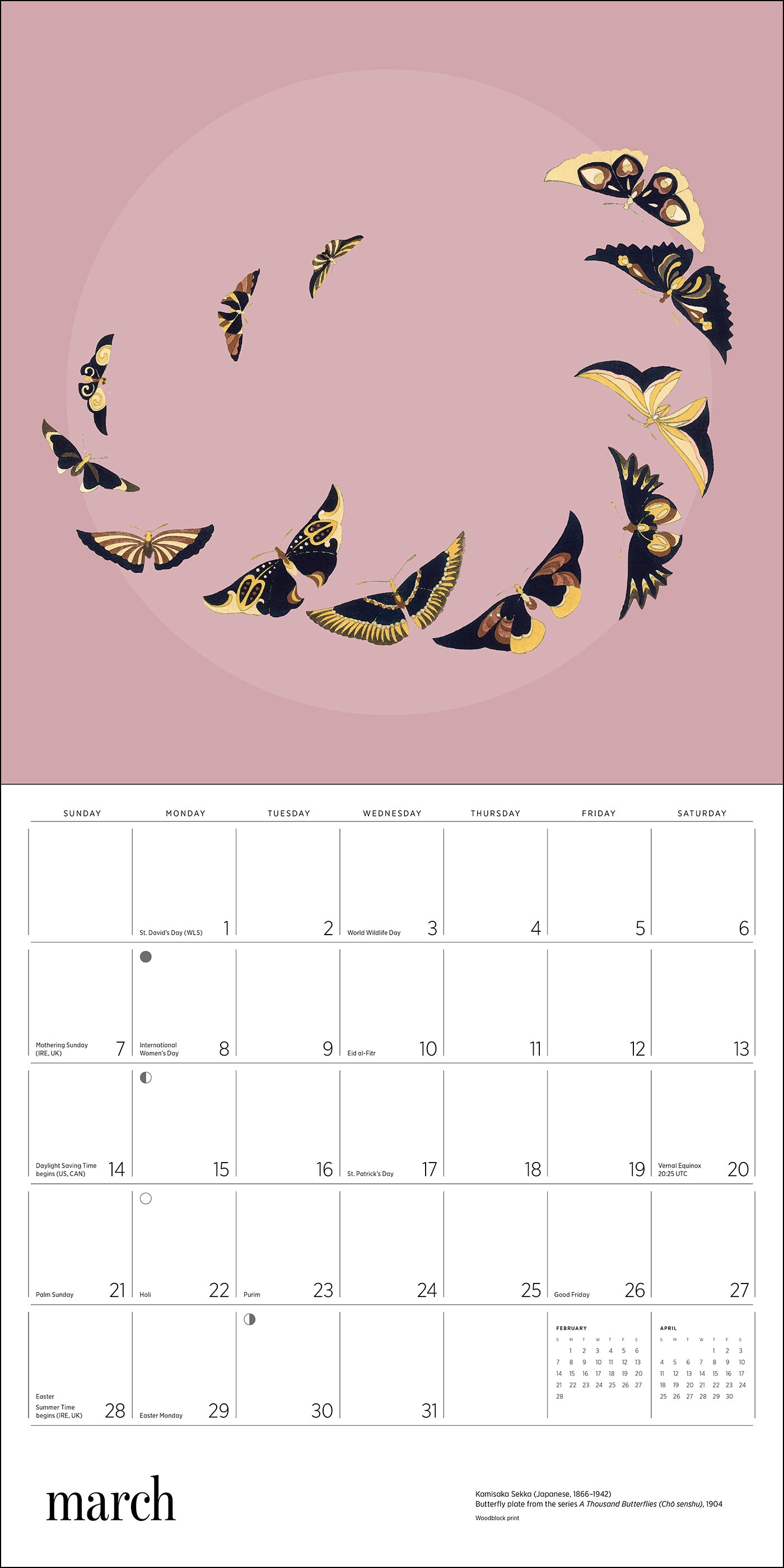 pomegranate-butterflies-2027-wandkalender-schmetterlinge image 5