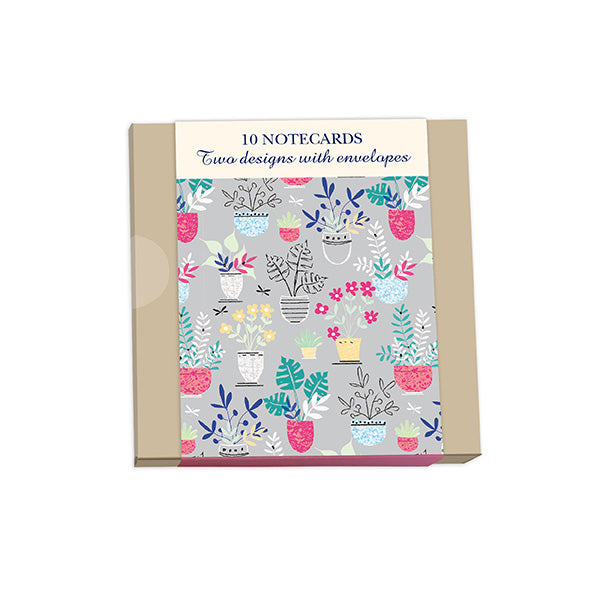 otter-house-stationery-flowerpot-notekarten-10er-pack-blumen image 1