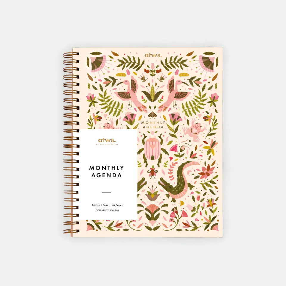 all-the-ways-to-say-pink-croco-monatsplaner-spiral-16-5x21-cm image 1