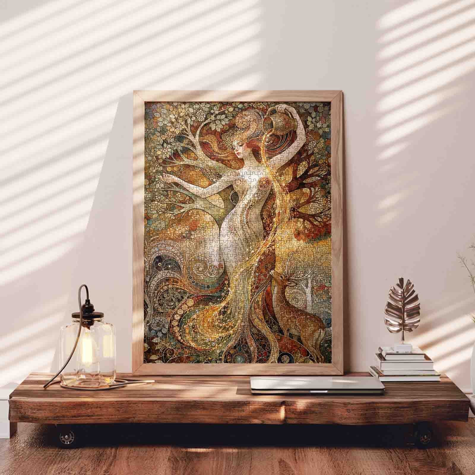 tucocoo-golden-forest-goddess-puzzle-1000-teile-fantasy image 3