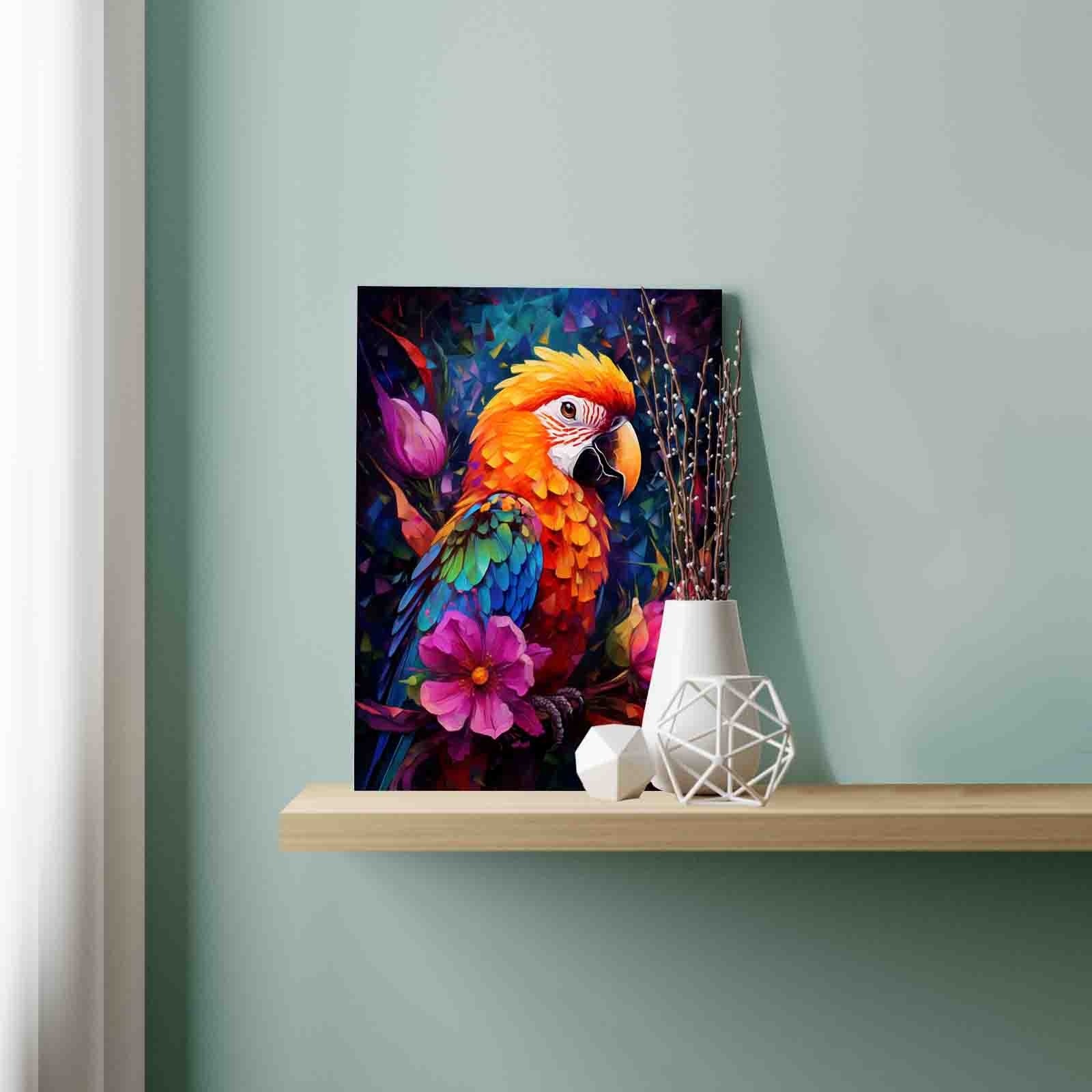 tucocoo-rainbow-macaw-bloom-malen-nach-zahlen-ohne-rahmen image 3