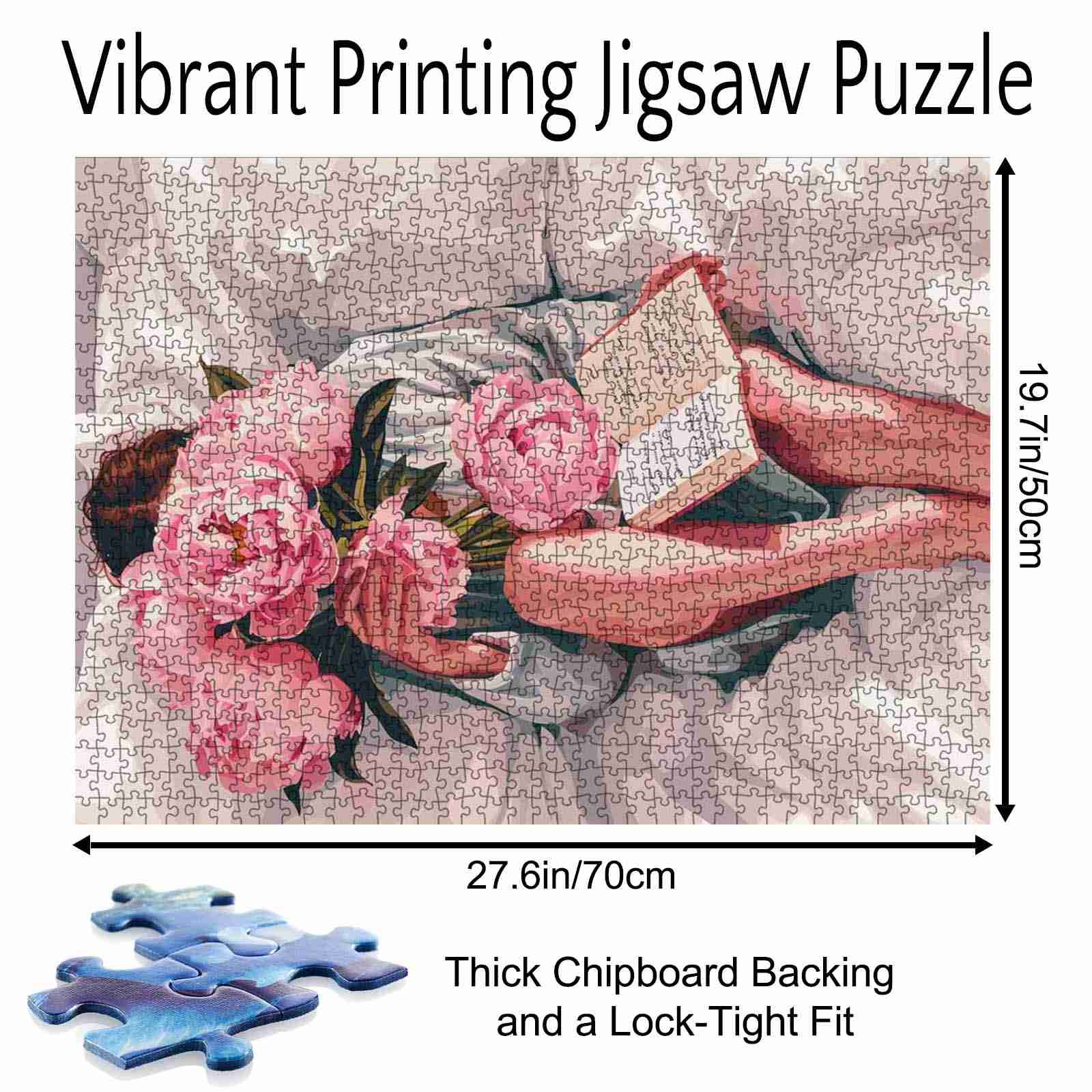 tucocoo-beautiful-woman-with-peonies-puzzle-1000-teile image 5