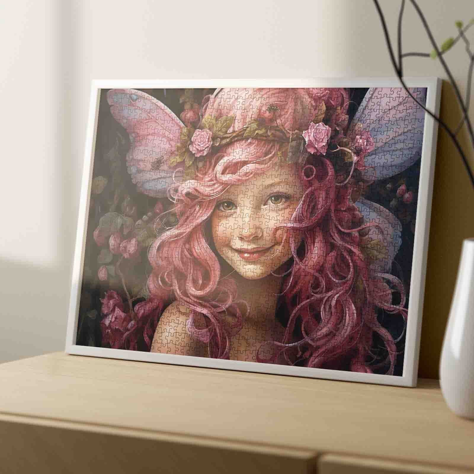 tucocoo-smiling-fairy-pink-hair-puzzle-1000-teile-rosen image 4