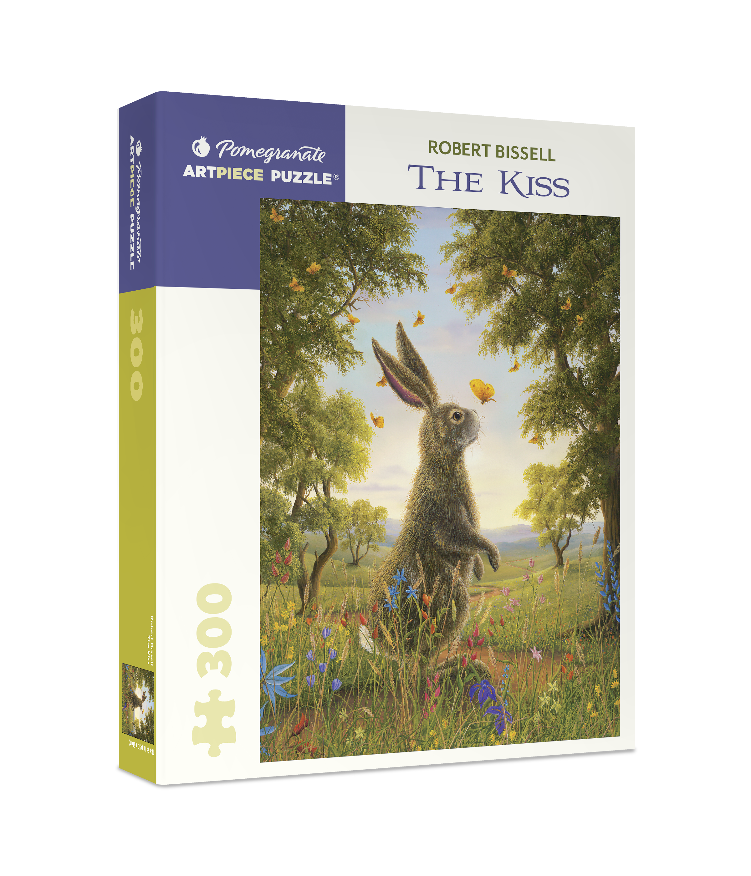 pomegranate-robert-bissell-the-kiss-300-teile-puzzle-hase image 1