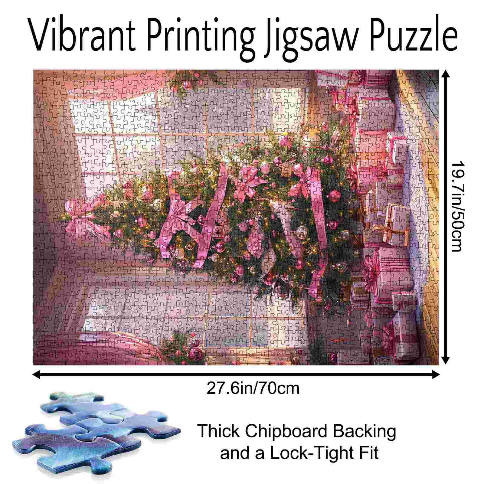 tucocoo-jigsaw-pink-ribbon-christmas-tree-puzzle-1000-teile image 5