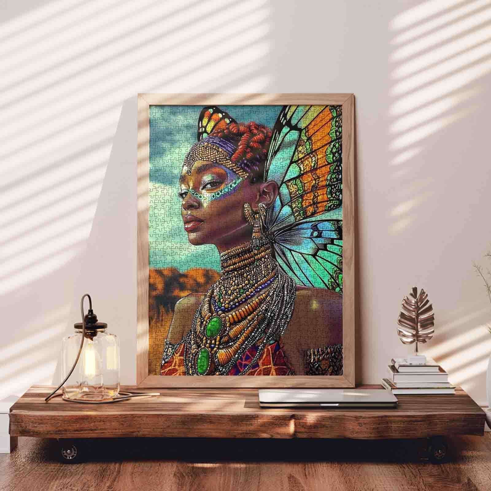 tucocoo-african-goddess-puzzle-1000-teile-schmetterling image 3