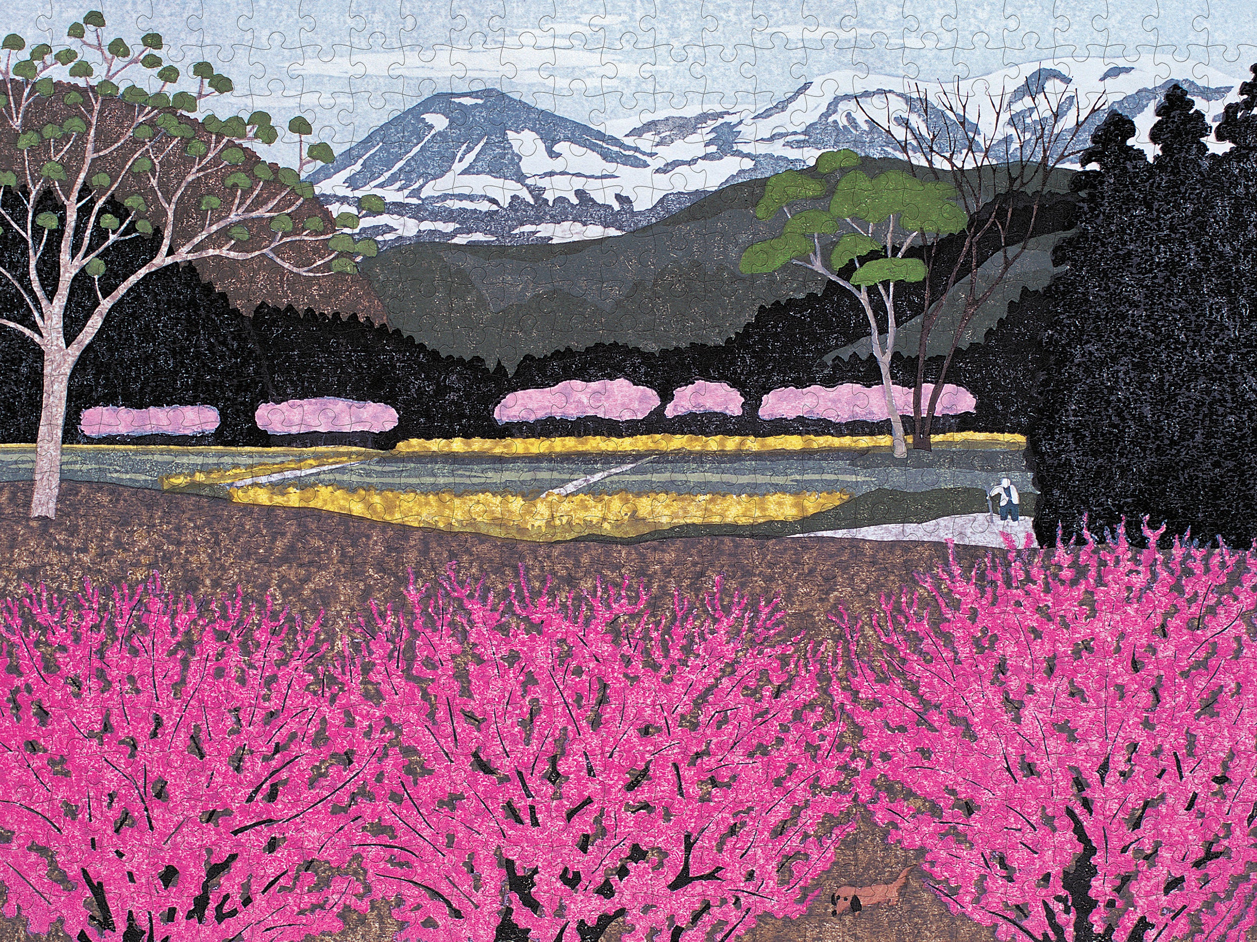 pomegranate-ohtsu-flowers-in-village-puzzle-500-teile-japan image 2