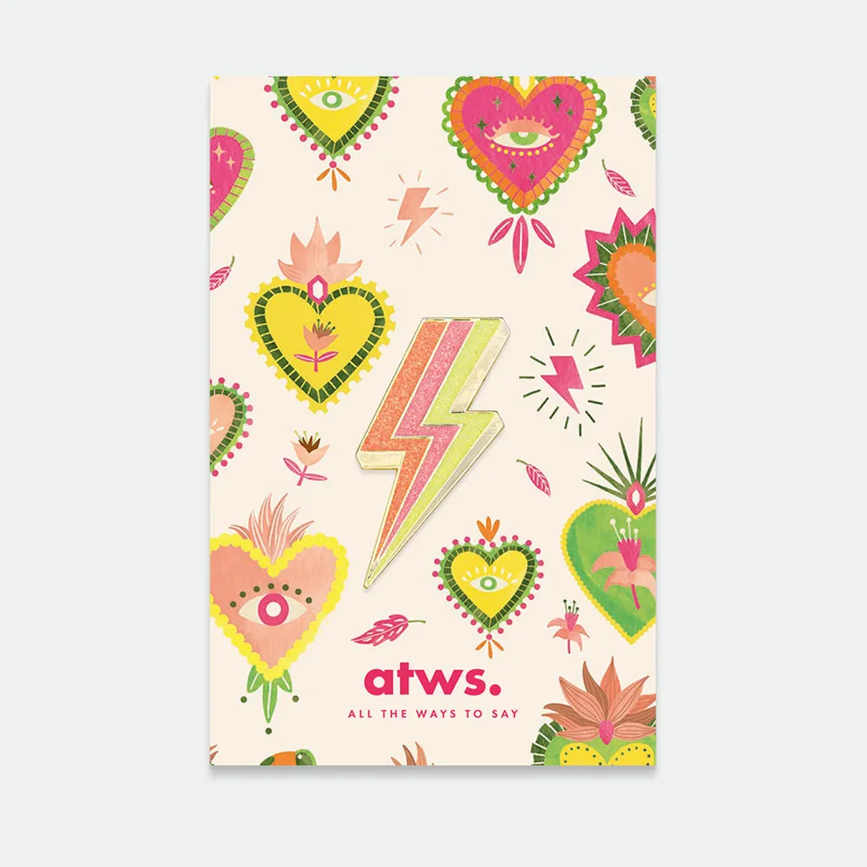 all-the-ways-to-say-lightning-bolt-pin-anstecker-blitz-glitzer image 1