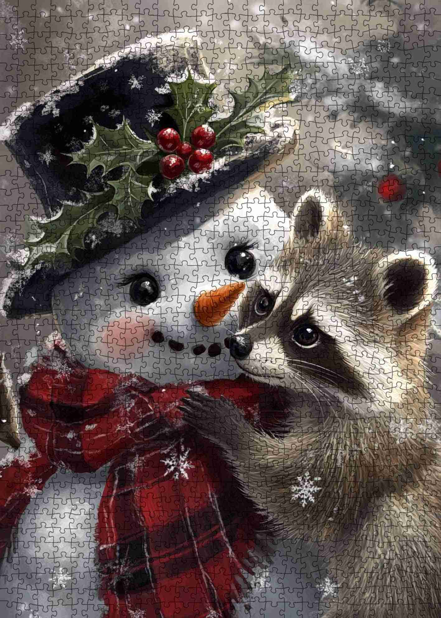 tucocoo-winter-hug-with-raccoon-puzzle-1000-teile-winter image 2