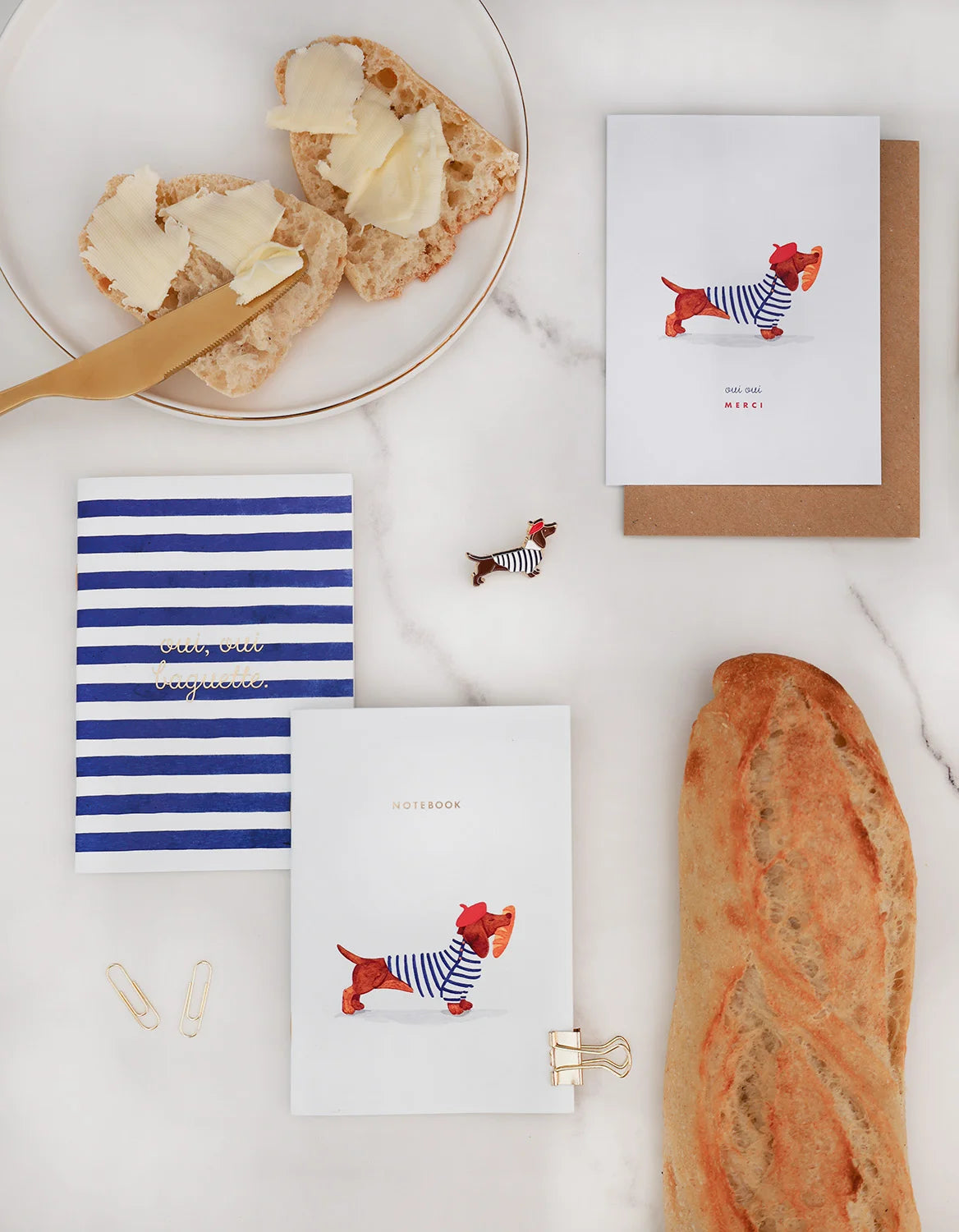 all-the-ways-to-say-oui-baguette-pocket-notebook-a6-duo-blanko image 8