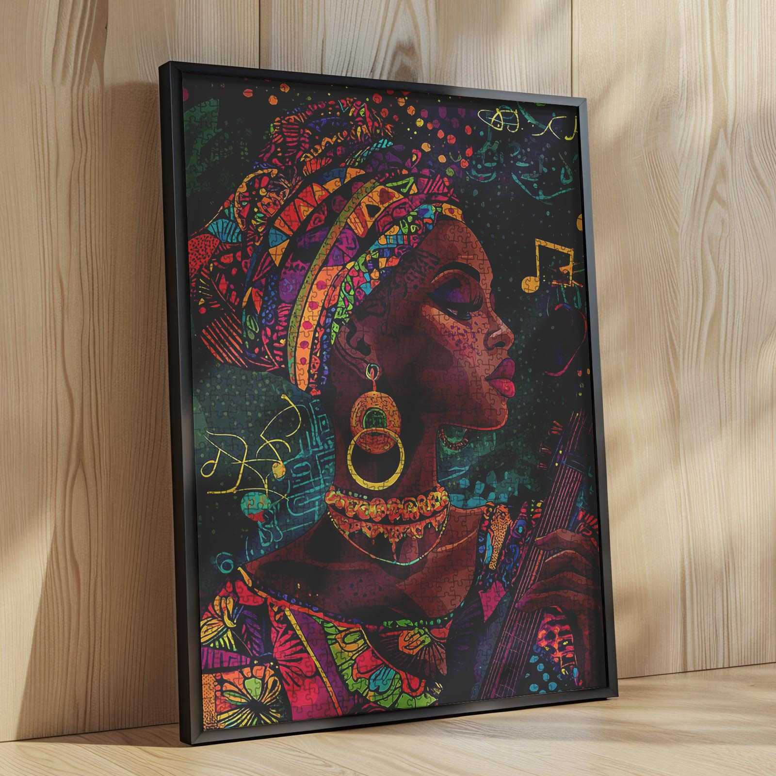 tucocoo-african-music-portrait-puzzle-1000-teile-kunst image 4