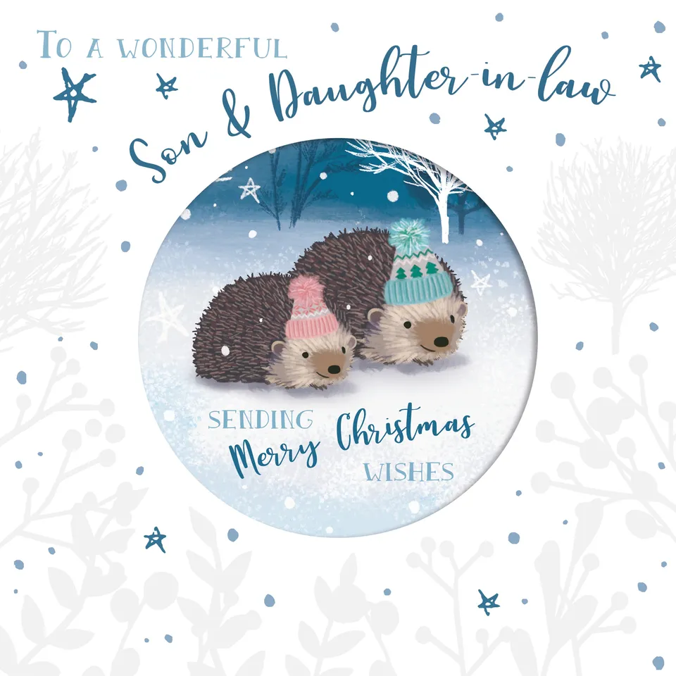 otter-house-weihnachtskarte-sohn-schwiegertochter-igel image 1