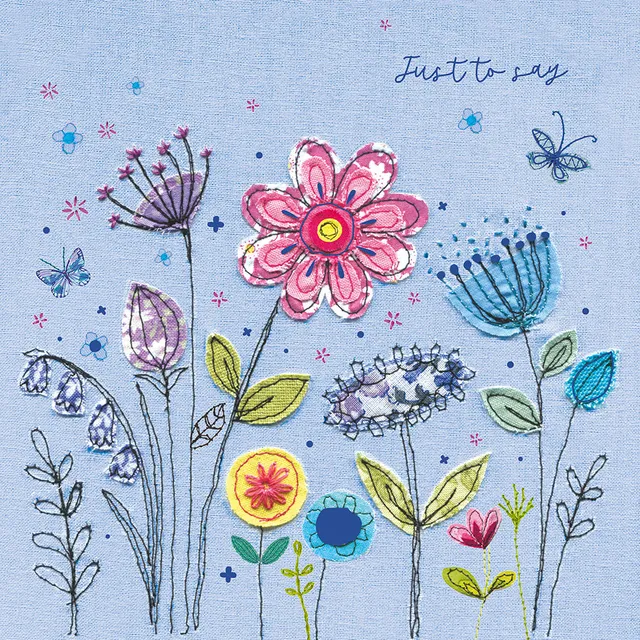 otter-house-sewing-box-happy-flowers-gru-karte-blumen-eco image 1