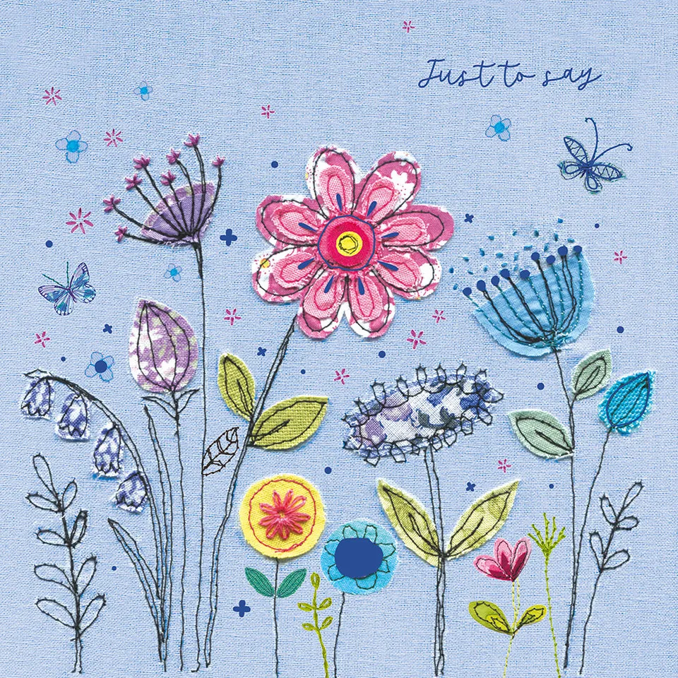 otter-house-sewing-box-happy-flowers-gru-karte-blumen-eco image 1