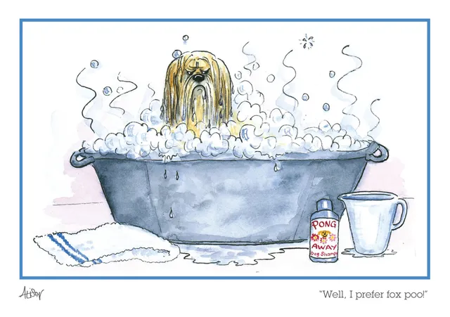 otter-house-alison-s-animals-grusskarte-i-prefer-fox-poo-humor image 1