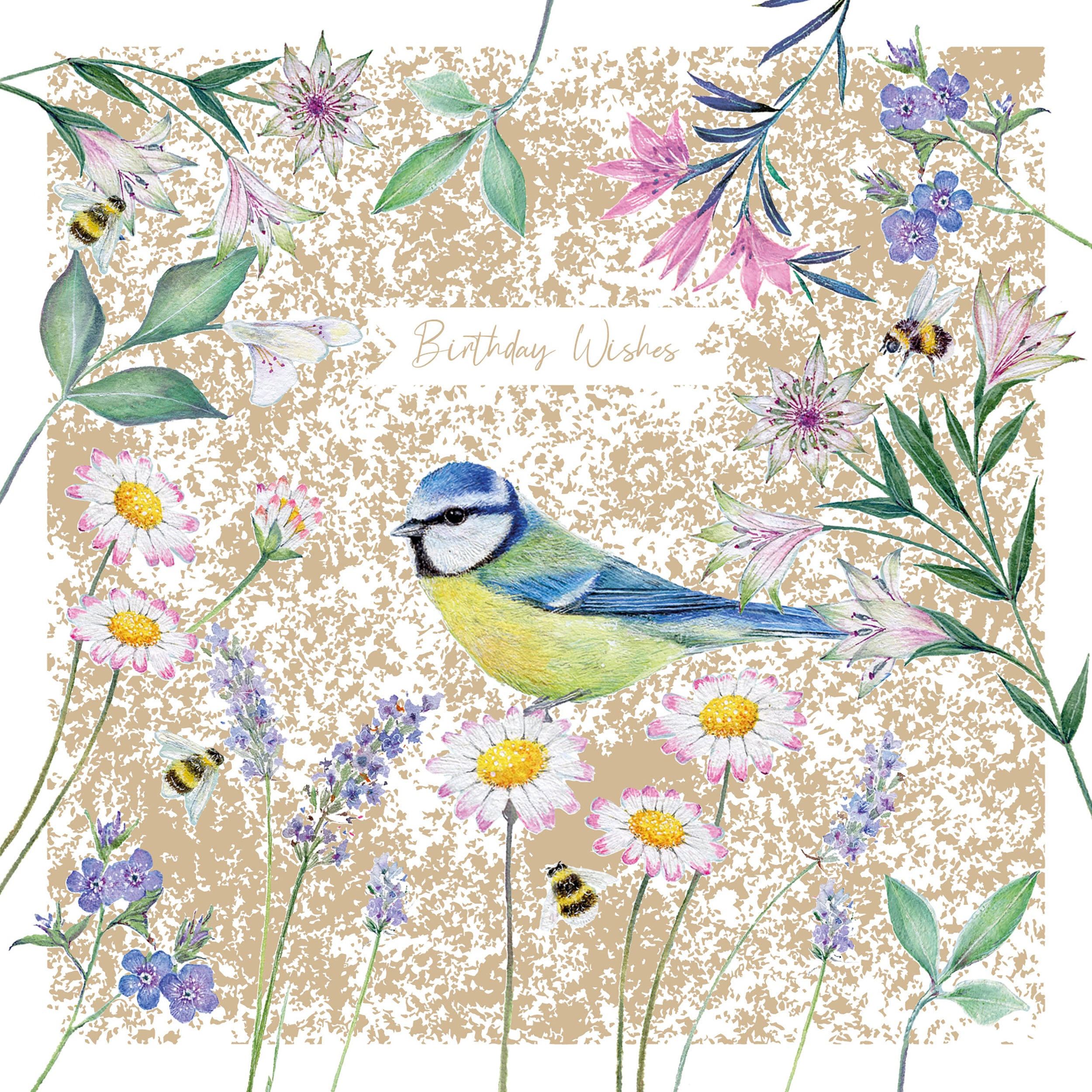 otter-house-aurelia-gru-karte-blaumeise-goldfolie image 1